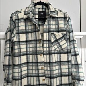 Pull&Bear Plaid Overshirt Jacket – Size M